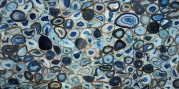 Fir Stone · Agata Blue, Semi-Precious Stone surface
